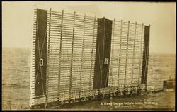 A Navy Target before being fired at.