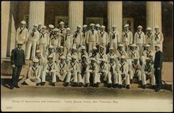 Group of Apprentices and Instructors. Yerba Buena Island, San Francisco Bay.