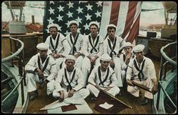 Life in our Navy ... U.S. Massachusetts. (Title partially unreadable.)