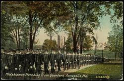 Midshipmen Marching from Quarters, Annapolis, Md.