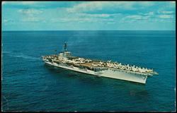 U.S.S. CONSTELLATION A Powerful Fighting Lady With Her Decks Lined With Planes.