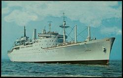 UNITED STATES NAVAL SHIP UPSHUR (T-AP198) 
Is one of a globe-circling fleet of Navy and commercial ships operated under the Military Sea Transportation Service. This Navy agency provides ocean shipping for the United States armed forces and other authorized agencies.