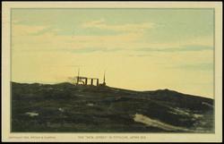 THE "NEW JERSEY" IN TYPHOON, JAPAN SEA