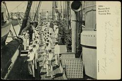 Bayonet Drill aboard U.S. Training Ship
