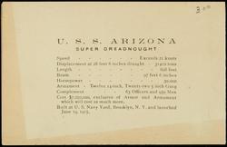 U.S.S. ARIZONA SUPER DREADNAUGHT
