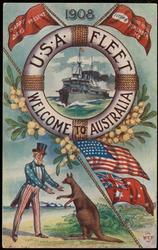 1908 U.S.A. FLEET WELCOME TO AUSTRALIA
