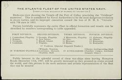 THE ATLANTIC FLEET OF THE UNITED STATES NAVY. (FROM OFFICIAL BULLETIN OF BUREAU OF NAVIGATION.)
