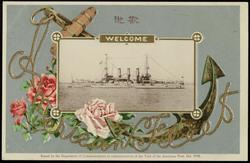 WELCOME American Fleet - Issued by the Department of Communications in commemoration of the Visit of the American Fleet. Oct. 1908.
