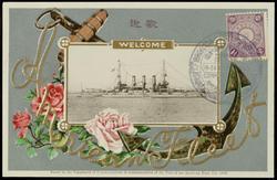 WELCOME American Fleet  - Issued by the Department of Communications in commemoration of the Visit of the American Fleet. Oct. 1908.
