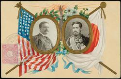 President Theodore Roosevelt and Emperor Meiji.
