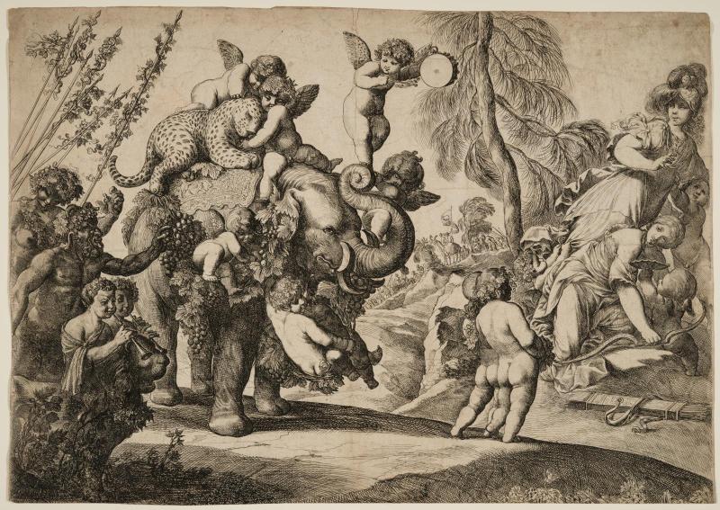 Diana and Minerva Fleeing at the Approach of Bacchus