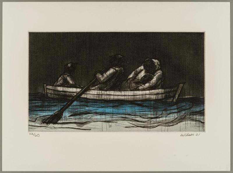 The Richard Wright Suite, Plate 1: Journey of the Mann Family