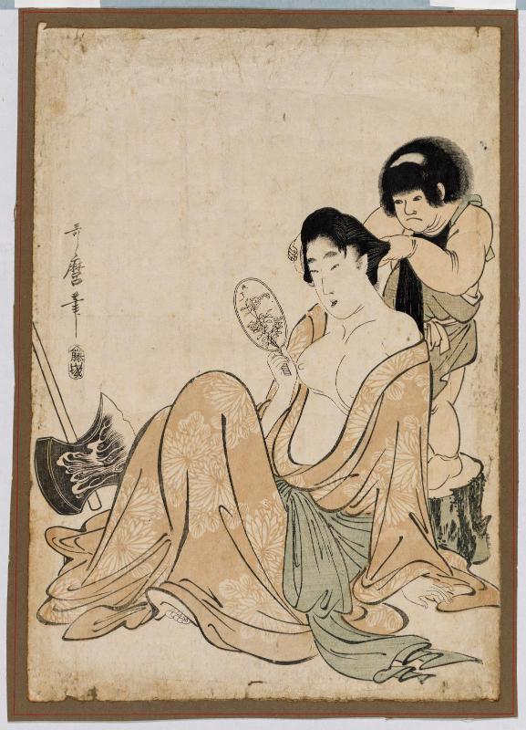 Kintarô Combing the Hair of Yamauba