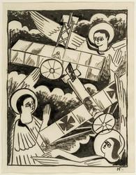 Study for "Angels and Aeroplanes", Mystical Images of War