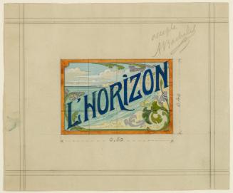 Signpainter's model sheet for lettering
