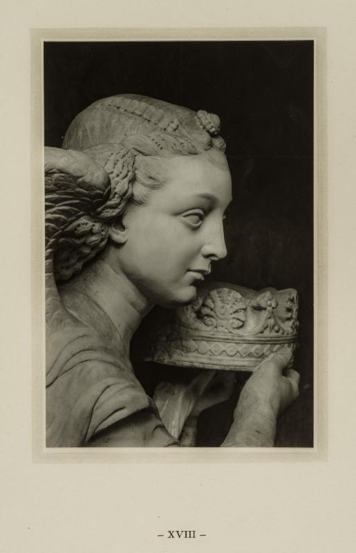 Angel Bearing a Crown. Plate XVIII from The Tomb by Antonio Rosselino for the Cardinal of Portugal
