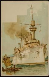 Painting of German warships.
