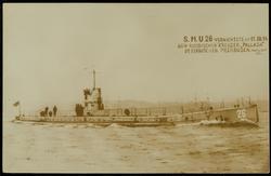 S.M.U 26 VERNICHTETE AM 11.10.14 DEN RUSSISCHEN KREUZER "PALLADA" IM FINNISCHEN MEERBUSEN.