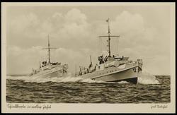 German warships.