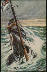 Deutsches Unterseeboot auf Patrouille an der englischen Küste