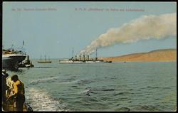 Nr. 117. Deutsch-Sudwest-Afrika.  S.M.S. "Straßurg" im Hafen von Lüderitzbucht.