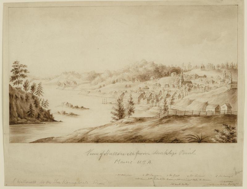 View of Hallowell, Maine