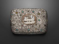 Silver box with cameo