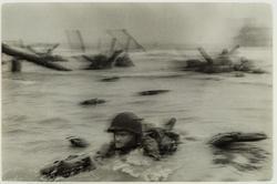 Normandy Invasion on D-Day, Soldier Advancing through Surf