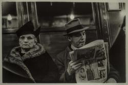 New York (Subway portrait) (elderly woman and man)