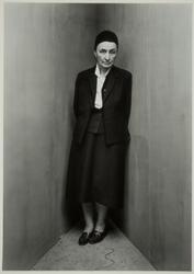 Georgia O'Keeffe in corner, New York