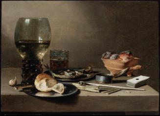 Still Life with Glasses and Smoking Implements