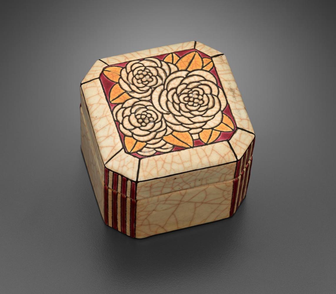 Octagonal covered box