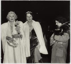 The Critic (Mrs. George Washington Kavanaugh and Lady Decles entering the opening night of the Metropolitan Opera's Diamond Jubilee, New York)