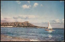 Diamond Head at Waikiki, Hawaii.