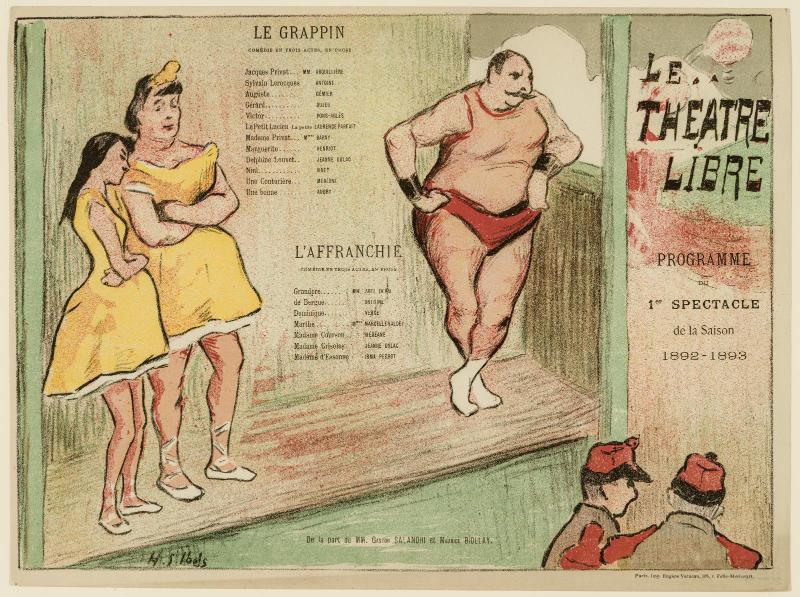 "Le Grappin," comédie en trois actes de Georges Salandri; "L'Affranchie," comédie en trois actes de Maurice Biollay, 3 novembre 1892