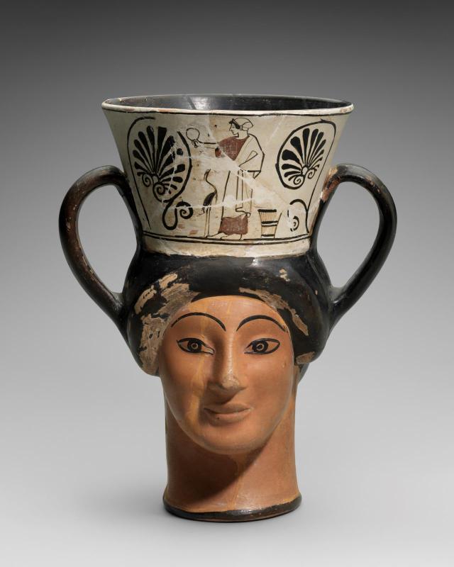 High-handled drinking cup (kantharos)