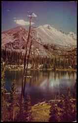 LONGS PEAK AND NYMPH LAKE - ROCKY MOUNTAIN NATIONAL PARK COLORADO