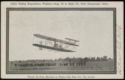 Wright Brothers Machine in Flight - The Start For The Clouds