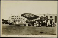 ROYAL DUTCH AIR SERVICE AIR LINER TWIN ENGINE FOKKER