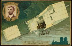 VOYAGE DE CHALONS A REIMS FARMAN 1908