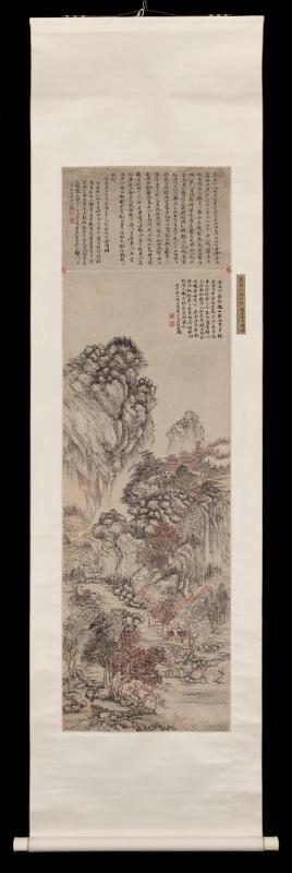 Landscape after Wang Hui's Essence of Three Paintings after Wang Meng