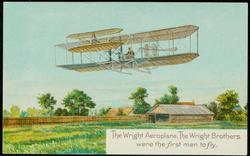 The Wright Aeroplane. The Wright Brothers were the first men to fly.