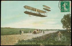 3697. L'aéroplane Wilbur Wright. Un Virage.