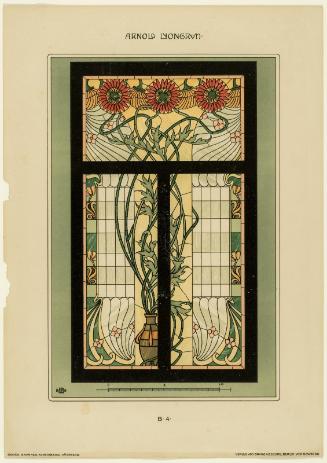Plate B4, Vorbilder für Kunstverglasungen im Stile der Neuzeit, Zweite Serie