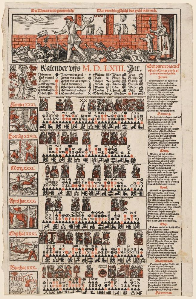 Calendar for the Year 1563