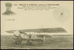 1812. - BIPLAN H. FARMAN, piloté par CHEVILLARD.