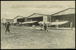100 AUBRUN MONOPLAN BLÉRIOT. - Envergure 8m.90, longueur 7m.65, surface portante 15m2. Moteur Gnôme, 50 H.P. Hélice intégrale. Chauvière de 2m. 10 de diametre tournant à 1700 tours. Poids monté 250 kilogs.