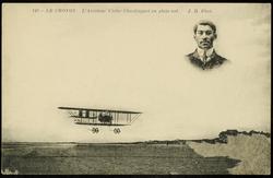 143 - LE CROTOY. L'Aviateur Victor Chauliaguet en plein vol.