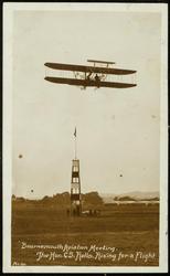 Bournemouth Aviation Meeting 
The Hon. C.S. Rolls. Rising for a flight.