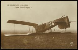 LES AVIONS DE LA GUERRE Chute d'un "Bréguet"
